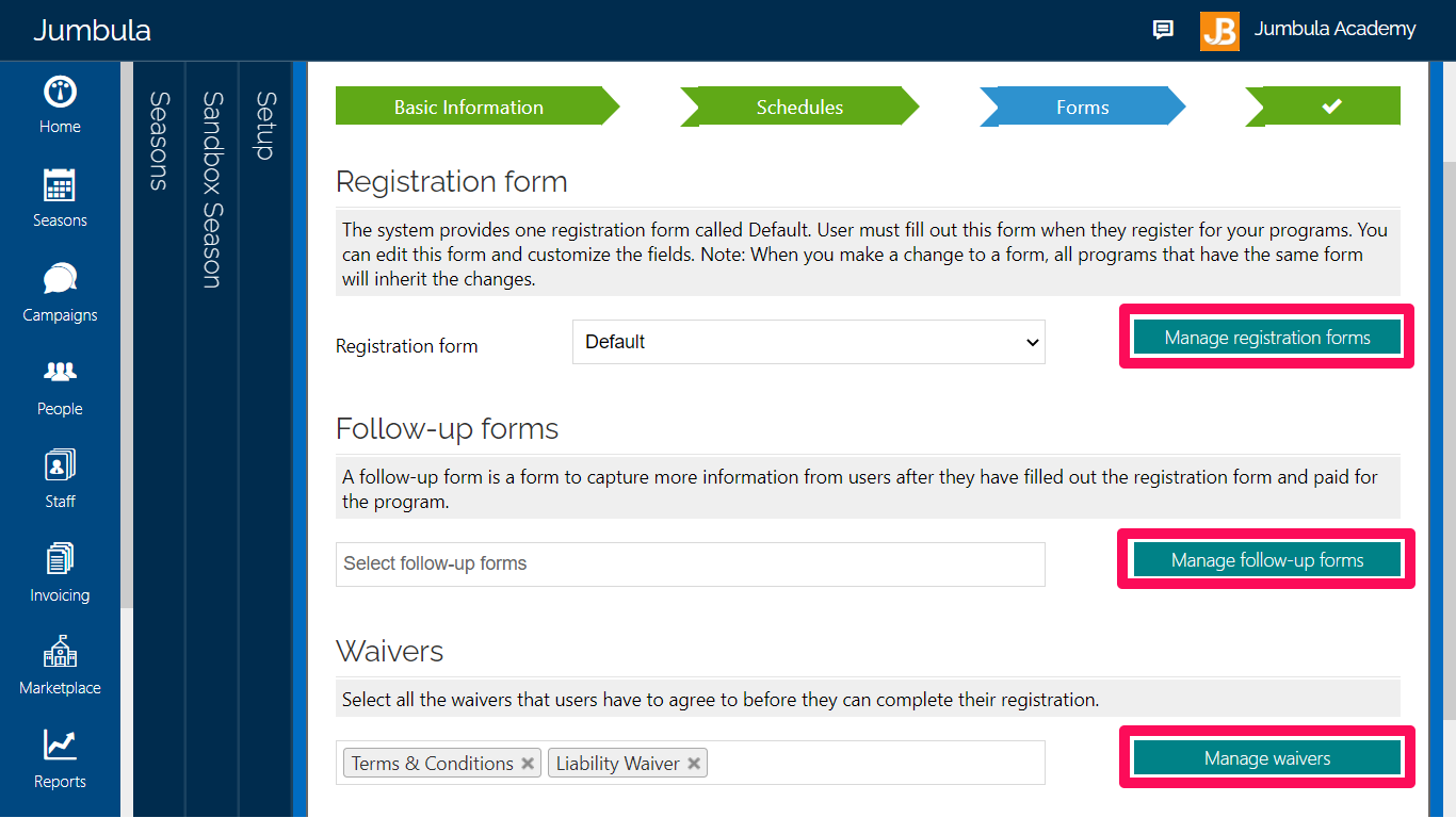 FORM editing